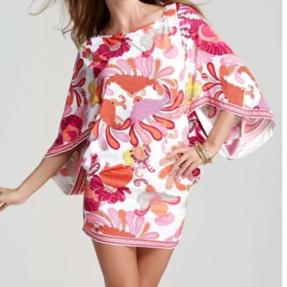Trina Turk “Caprice” Swim Cover Up Tunic Dress